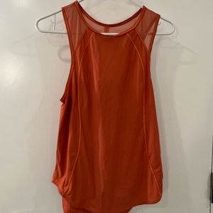 Lululemon Orange Sculpt Tank